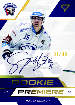 Marek Soukup Plzen Tipsport ELH 2022/23 SportZoo 2. serie Rookie Premiere Auto /49 #RPS-MS